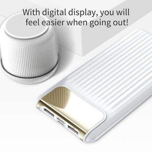 Planet Gates Australia / White 3.0 Power Bank 20000mAh Dual USB LCD Powerbank External Battery Charger portable charger for iphone x honor xiaomi