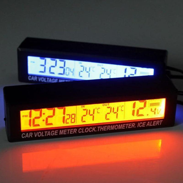 Planet Gates Auto Accessories LED Car electronic Clock temperature Alarm Clocks Digital Clock Car Modeling For the car