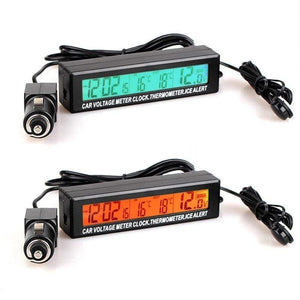 Planet Gates Auto Accessories LED Car electronic Clock temperature Alarm Clocks Digital Clock Car Modeling For the car