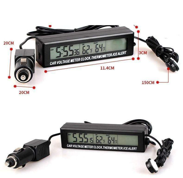 Planet Gates Auto Accessories LED Car electronic Clock temperature Alarm Clocks Digital Clock Car Modeling For the car