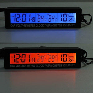 Planet Gates Auto Accessories LED Car electronic Clock temperature Alarm Clocks Digital Clock Car Modeling For the car