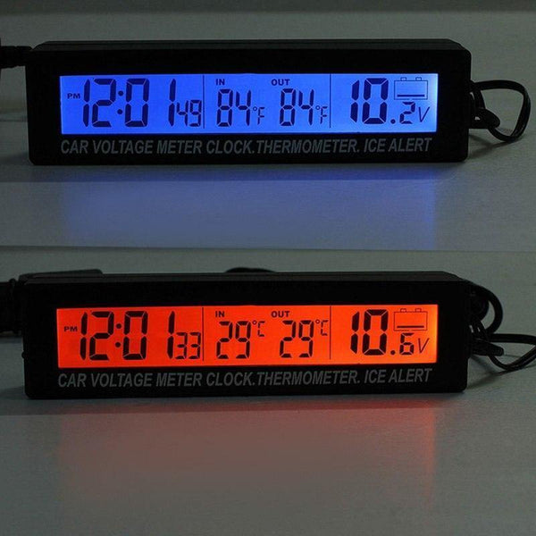 Planet Gates Auto Accessories LED Car electronic Clock temperature Alarm Clocks Digital Clock Car Modeling For the car