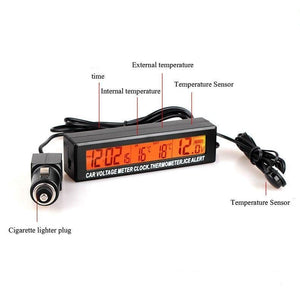Planet Gates Auto Accessories LED Car electronic Clock temperature Alarm Clocks Digital Clock Car Modeling For the car