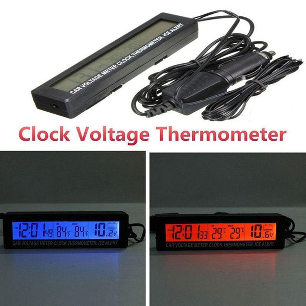 Planet Gates Auto Accessories LED Car electronic Clock temperature Alarm Clocks Digital Clock Car Modeling For the car