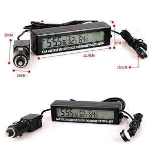 Planet Gates Auto Accessories LED Car electronic Clock temperature Alarm Clocks Digital Clock Car Modeling For the car
