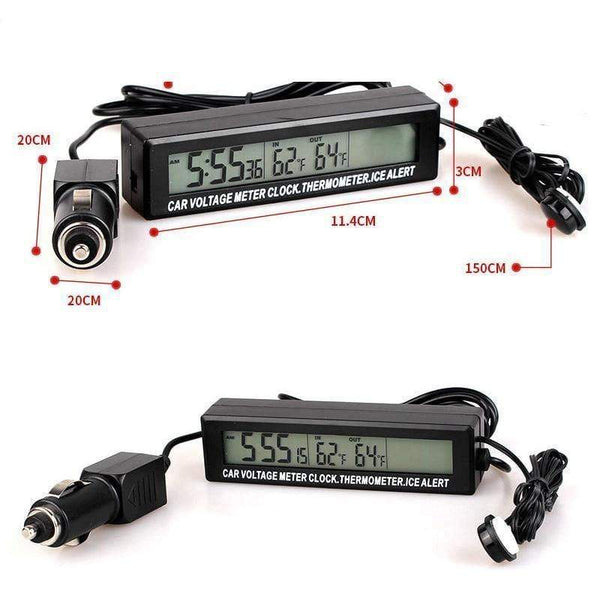 Planet Gates Auto Accessories LED Car electronic Clock temperature Alarm Clocks Digital Clock Car Modeling For the car