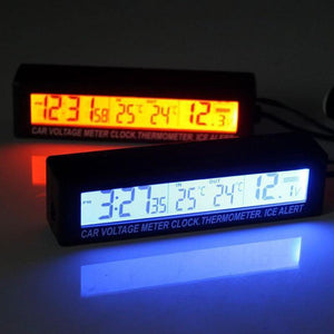 Planet Gates Auto Accessories LED Car electronic Clock temperature Alarm Clocks Digital Clock Car Modeling For the car