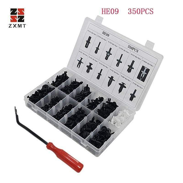 Planet Gates Auto Car Screw Set Vehicle Body Plastic Push Pin Rivet Fasteners Trim Clip  Repair Assortment Tool Set  100 350 299 415Pc