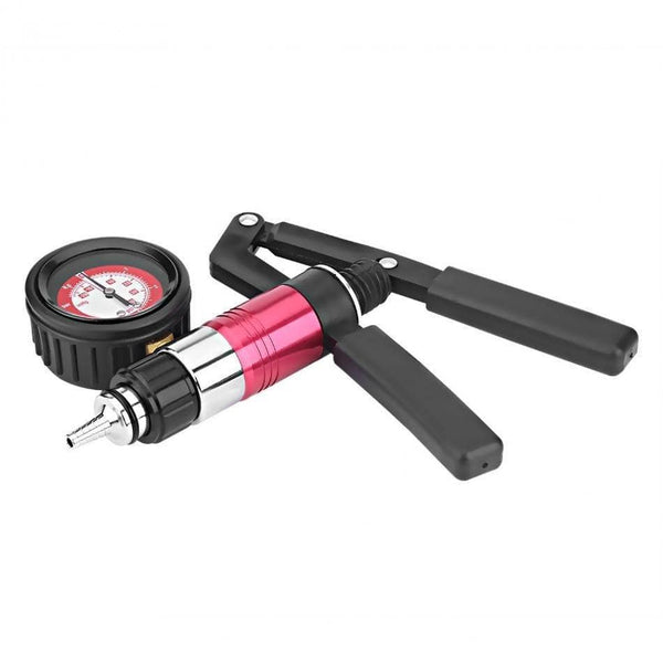 Planet Gates Auto Hand Held Vacuum Pump Pressure Tester Kit Brake Fluid Bleeder Test Tool Set with Adapters Car Accessories