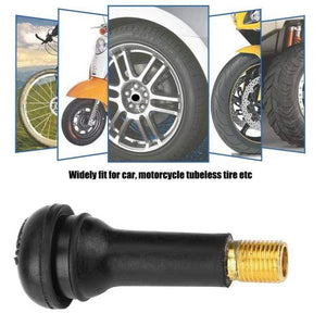 Planet Gates Auto Parts TR412, TR413, TR414 Valve Assembly Vacuum Tire Valve Automobile Black Rubber Valve Alloy Valve General Model