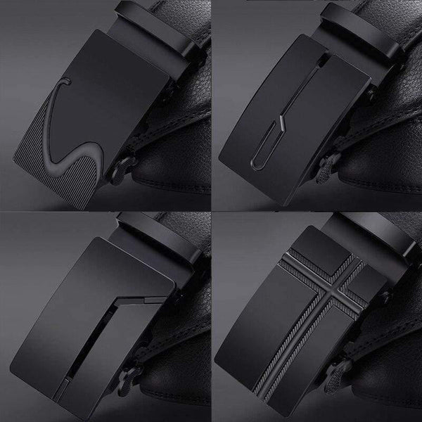 Automatic Buckle Black Belts Luxury Brand Male Genuine Leather Strap Belts For Men Top Quality Belt Cummerbunds