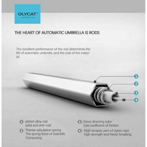 Planet Gates Automatic Folding Umbrella Rain Women Strong 8K Waterproof Anti UV Sun Umbrellas Brand Paraguas Girls Guarda Chuva Female