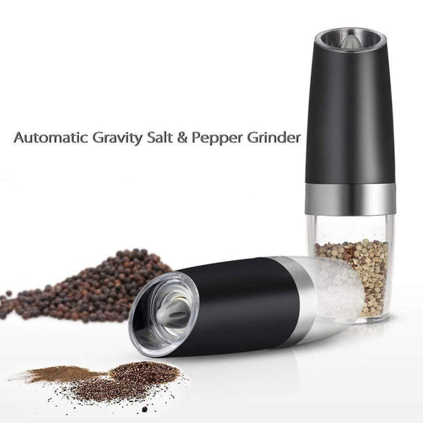 Automatic Milling Electric Gravity Pepper Grinder LED Salt Mill Kitchen Seasoning Grinding Tool GQ999