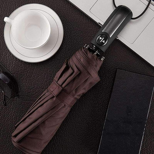 Planet Gates Automatic oversize reinforced umbrella three folding male female parasol Umbrella rain women Windproof business Umbrella