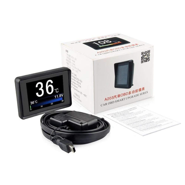 Planet Gates Automobile On board Computer A203 Car Digital OBD Computer Display Speedometer Fuel Consumption meter Temperature Gauge OBD2
