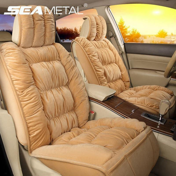 Planet Gates Automobiles Seat Cover Plush Car Seat Covers Interior Seat Cushion Warm Universal For Winter Protector Carpet Mats Accessories