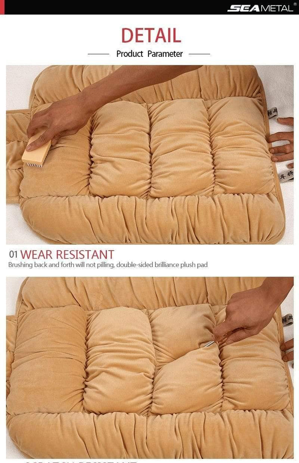 Planet Gates Automobiles Seat Cover Plush Car Seat Covers Interior Seat Cushion Warm Universal For Winter Protector Carpet Mats Accessories