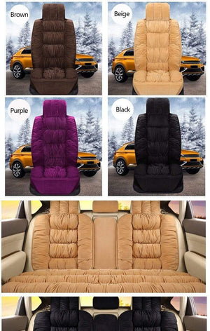 Planet Gates Automobiles Seat Cover Plush Car Seat Covers Interior Seat Cushion Warm Universal For Winter Protector Carpet Mats Accessories