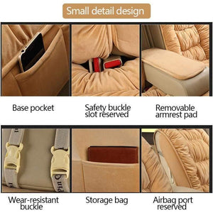 Planet Gates Automobiles Seat Cover Plush Car Seat Covers Interior Seat Cushion Warm Universal For Winter Protector Carpet Mats Accessories