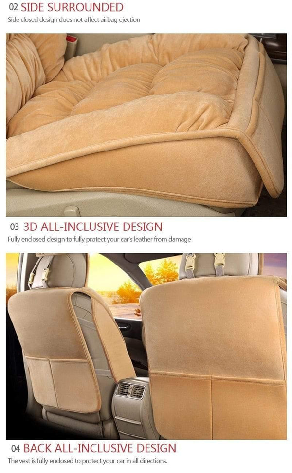 Planet Gates Automobiles Seat Cover Plush Car Seat Covers Interior Seat Cushion Warm Universal For Winter Protector Carpet Mats Accessories