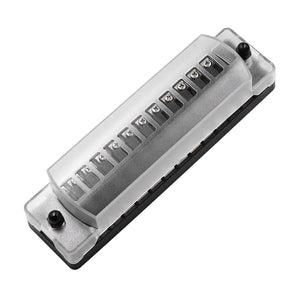 Automotive Blade Block Holder Fuse Box Holder 12 Way DC32V Holder for Car Truck Vehicle Marine Boat