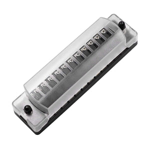 Automotive Blade Block Holder Fuse Box Holder 12 Way DC32V Holder for Car Truck Vehicle Marine Boat