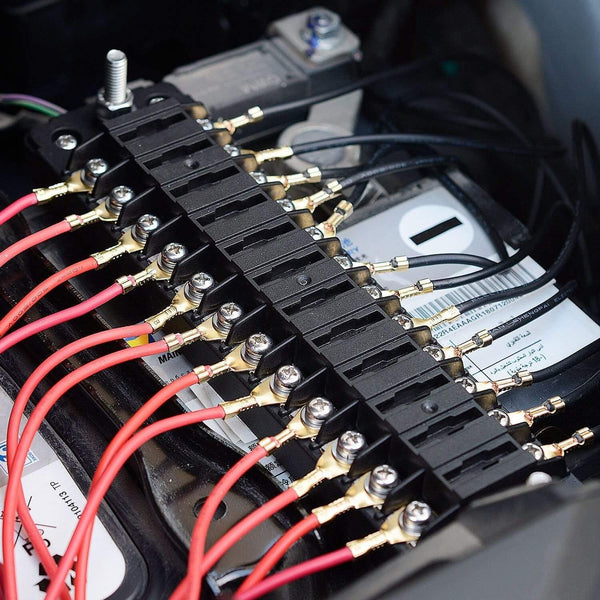 Automotive Blade Block Holder Fuse Box Holder 12 Way DC32V Holder for Car Truck Vehicle Marine Boat