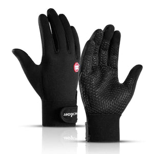 Planet Gates Autumn And Winter Outdoor Sports Men And Women Waterproof Windproof Warm Gloves Riding Touch Screen Zipper Ski Full Finger Glove