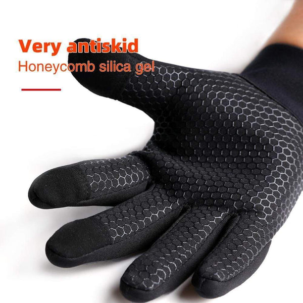 Planet Gates Autumn And Winter Outdoor Sports Men And Women Waterproof Windproof Warm Gloves Riding Touch Screen Zipper Ski Full Finger Glove