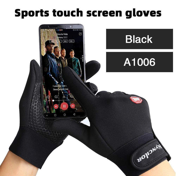 Planet Gates Autumn And Winter Outdoor Sports Men And Women Waterproof Windproof Warm Gloves Riding Touch Screen Zipper Ski Full Finger Glove
