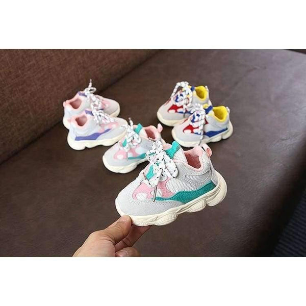 Planet Gates Autumn Baby Girl Boy Toddler Shoes Infant Casual Running Shoes Soft Bottom Comfortable Stitching Color Children Sneaker