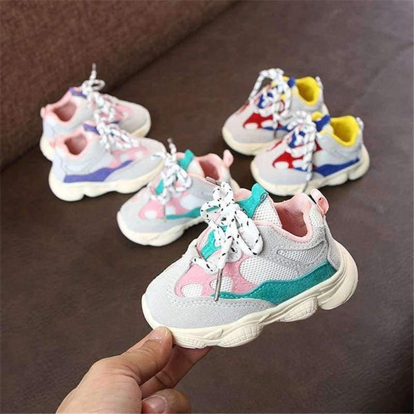 Planet Gates Autumn Baby Girl Boy Toddler Shoes Infant Casual Running Shoes Soft Bottom Comfortable Stitching Color Children Sneaker