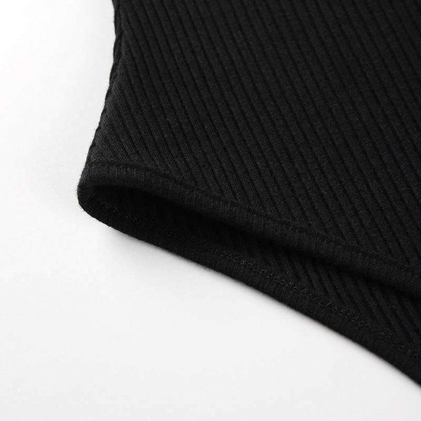 Planet Gates Autumn Black Long Sleeve Bodysuit Winter 2018 Elegant Turtleneck Body Femme Sexy Strapless Hollow Out Bodycon Bodysuits