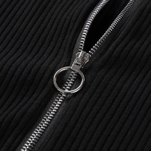 Planet Gates Autumn Black Long Sleeve Bodysuit Winter 2018 Elegant Turtleneck Body Femme Sexy Strapless Hollow Out Bodycon Bodysuits