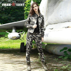 Planet Gates Autumn Fashion Women's Bomber Jacket Winter Army Green Pocket Military Camo Jackets 3 Colors Female Jackets Plus Size