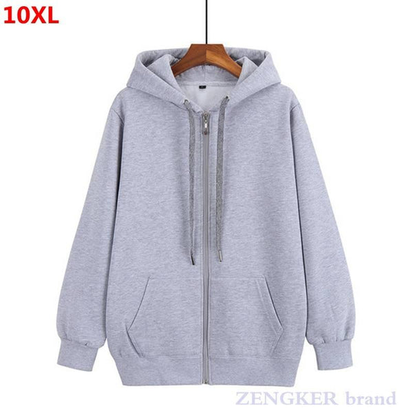 Planet Gates Autumn men's zipper cardigan plus size hoodie men's jacket cardigan oversized mens hoodies sweatshirt men 9XL 10XL 8XL