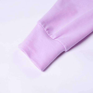 Planet Gates Autumn New Design 2 Piece Set Women Purple 4 Colors Button Hoodies Cut Off Pant Female Casual Sets Winter Fashion