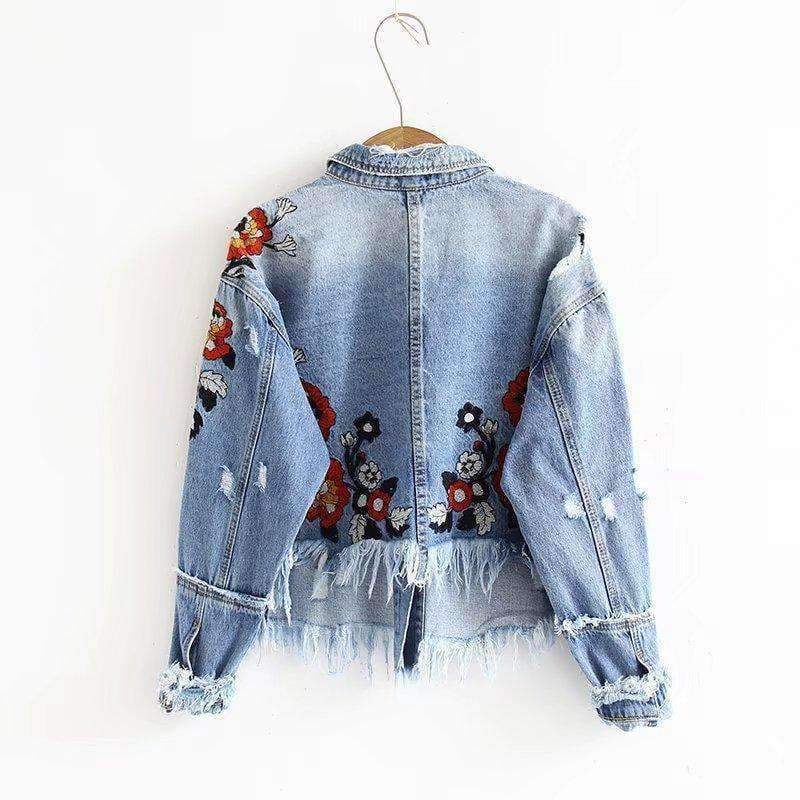 Planet Gates Style 1- No Fleece / S Autumn Winter denim jacket women long sleeve lambswool jean jackets with buttons basic coat streetwear  902133