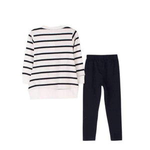 Planet Gates Autumn Winter Girls Clothes Set Teenage Girls Clothing Sets Strip T-Shirt+Pant 2pcs Kids Girl Sport Suit Children Clothes