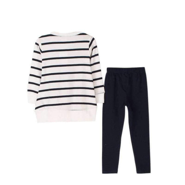 Planet Gates Autumn Winter Girls Clothes Set Teenage Girls Clothing Sets Strip T-Shirt+Pant 2pcs Kids Girl Sport Suit Children Clothes