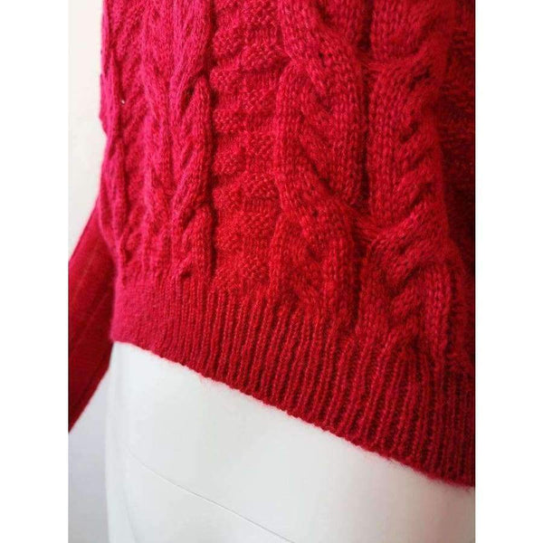 Planet Gates Autumn Winter Turtleneck Crop Sweater Women Casual Solid Twist Short Pullover Sexy Thick Jumper LMM112