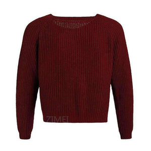 Planet Gates Autumn winter women sweaters  pullovers korean style long sleeve casual crop sweater slim solid knitted jumpers sweter mujer