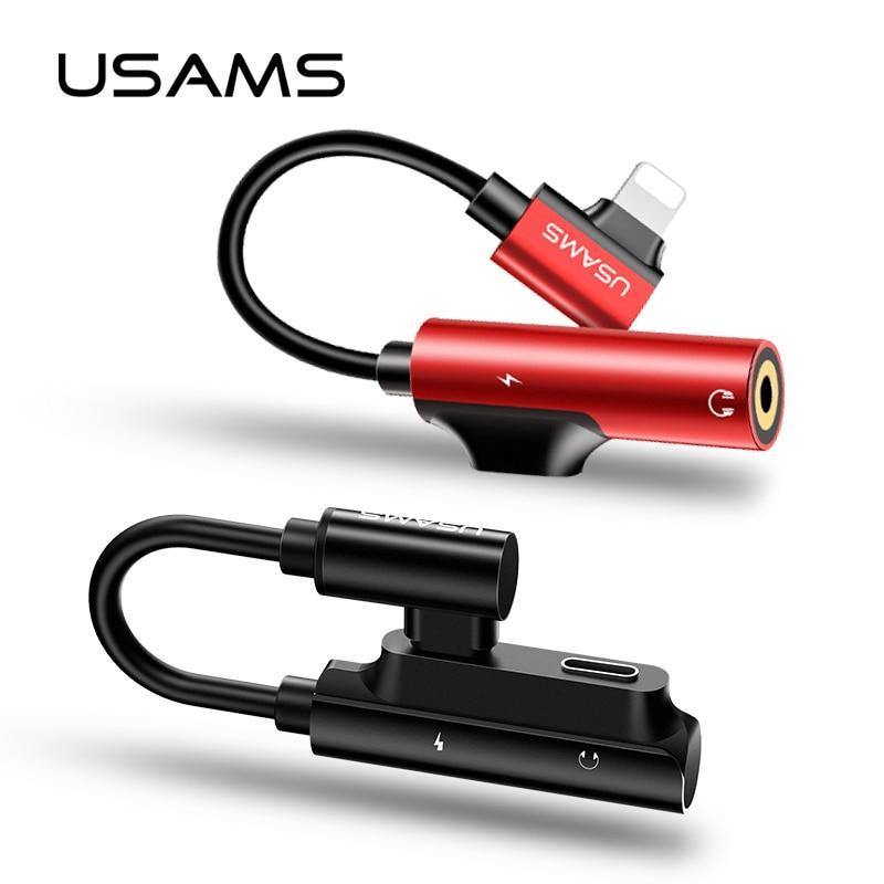 Planet Gates Aux Audio Cable Adapter Lightning to 3.5mm audio Earphone Headphone Charging Adapter USB Cable For iPhone 7 cable Adapter