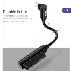 Planet Gates Aux Audio Cable Adapter Lightning to 3.5mm audio Earphone Headphone Charging Adapter USB Cable For iPhone 7 cable Adapter