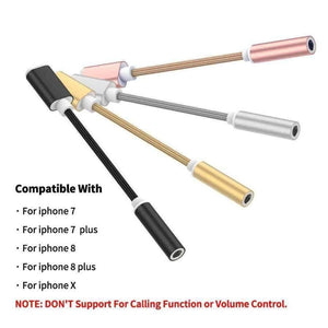 Planet Gates Aux Audio Extension Cable 3.5mm Female Earphone Jack Adapter Headphone Converter for iPhone 7 8 Plus XS w USB Cable Gift