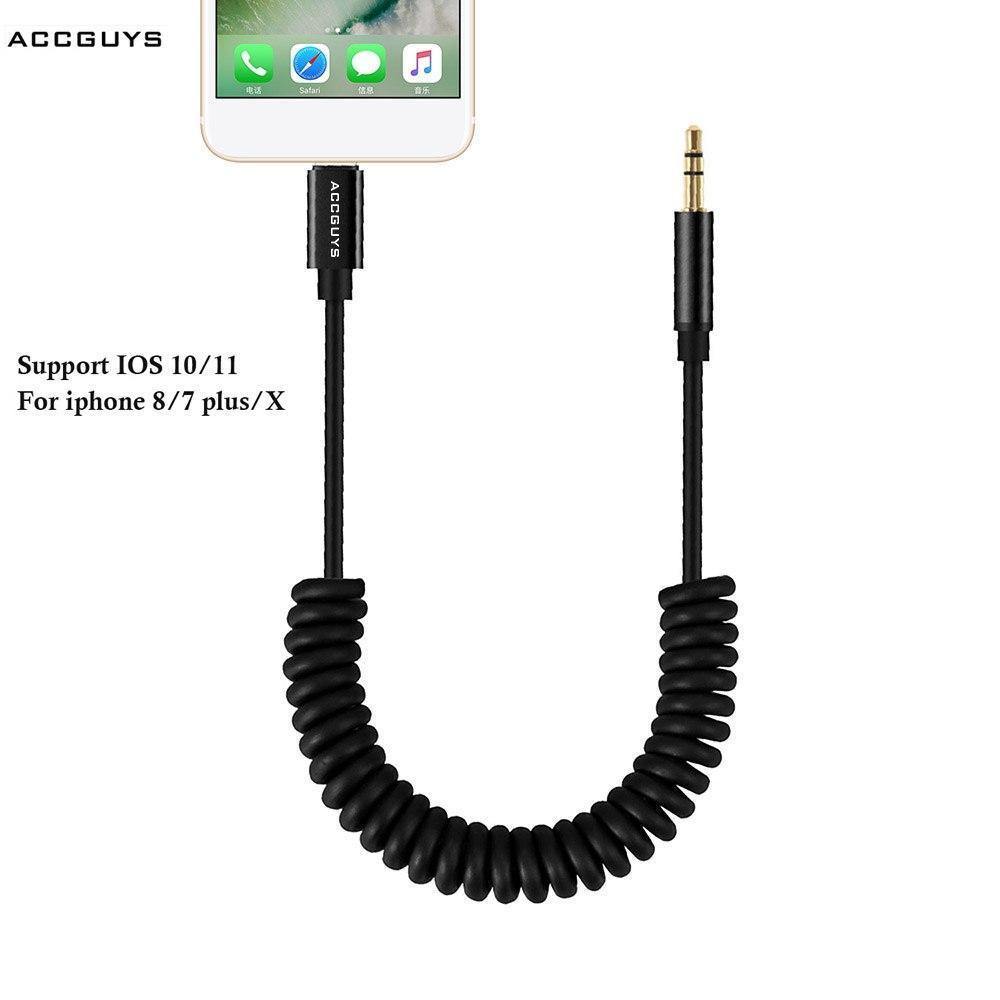 Planet Gates Aux Cord Cable for Car for iPhone8/7 Plus/iPhone X XS IOS to 3.5mm Headphone Jack Audio Cable Adapter iOS 11