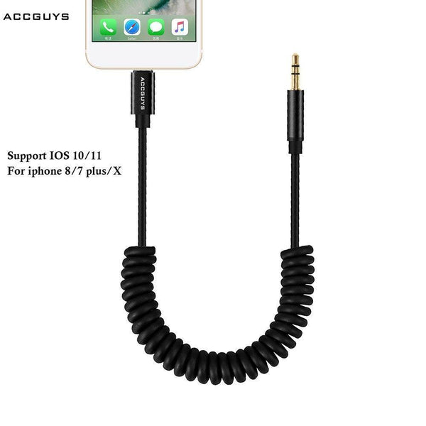 Planet Gates Aux Cord Cable for Car for iPhone8/7 Plus/iPhone X XS IOS to 3.5mm Headphone Jack Audio Cable Adapter iOS 11