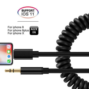 Planet Gates Aux Cord Cable for Car for iPhone8/7 Plus/iPhone X XS IOS to 3.5mm Headphone Jack Audio Cable Adapter iOS 11