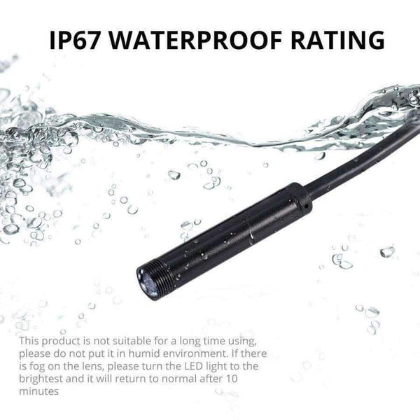 Auxmart 1/2/5M 7Mm Lens Usb Endoscope Camera Waterproof Wire Snake Tube Inspection Borescope For Otg Compatible Android Phones