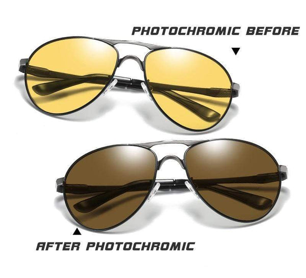 Planet Gates Aviation Photochromic Sunglasses Polarized Men Day Night Vision Driving Sun Glasses Male gafas de sol
